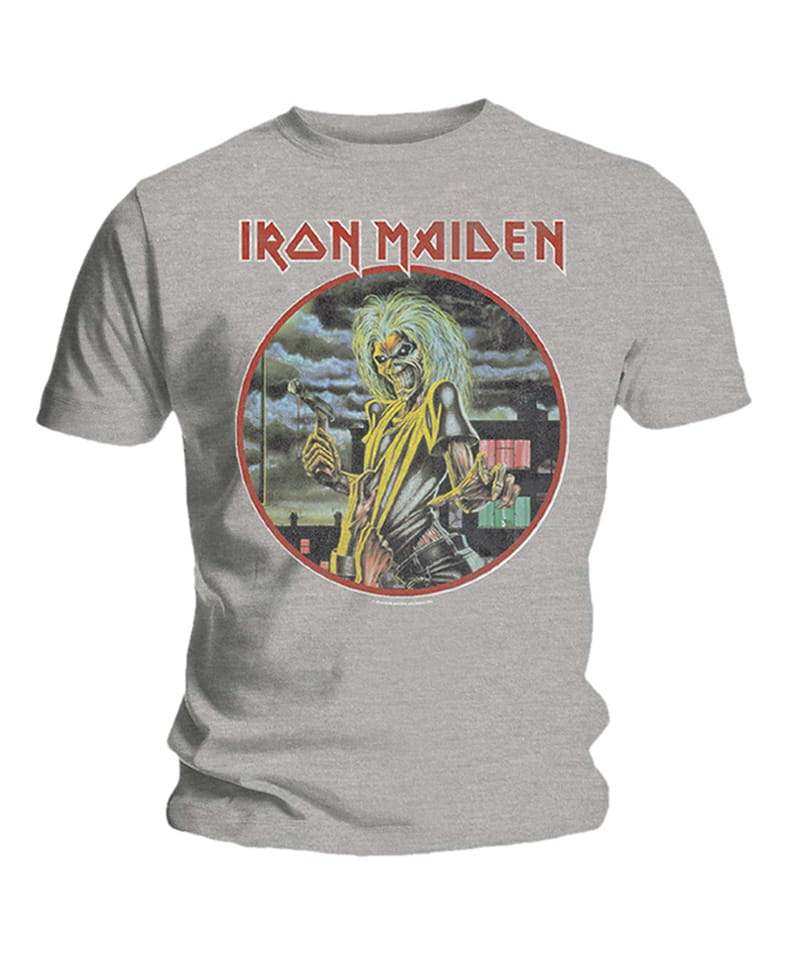 Tričko Iron Maiden - Killers 3 šedé XXL
