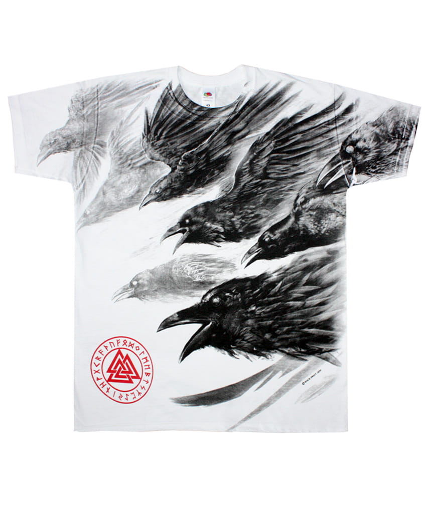 Tričko Crows Assault - All Print bílé M