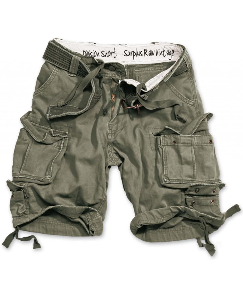 Kalhoty Military krátke Division - Olivové XL