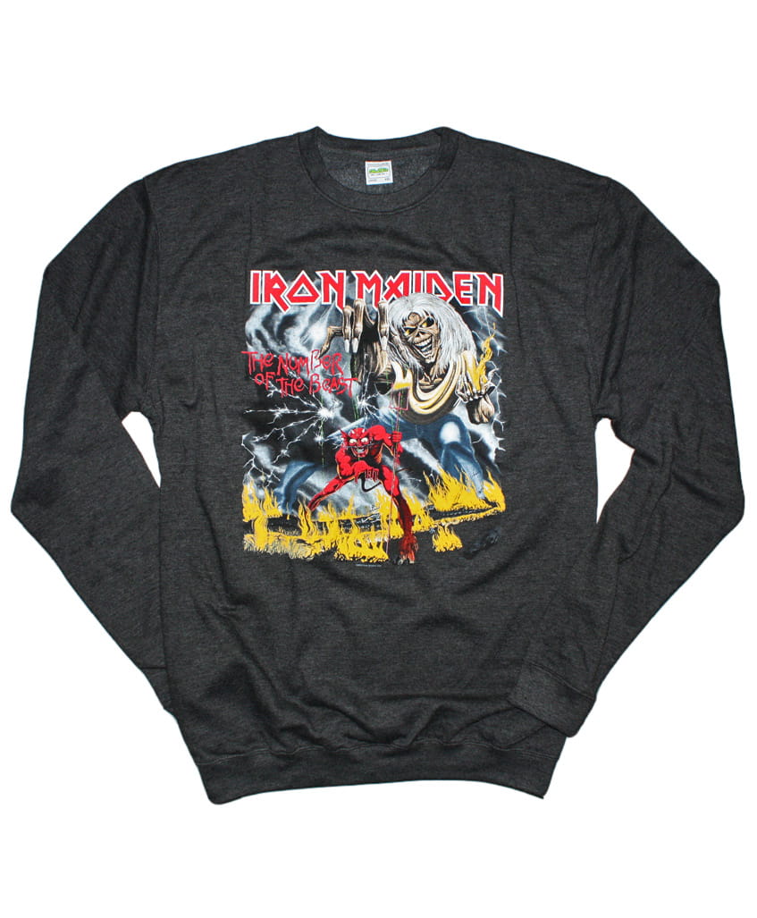 Mikina Iron Maiden - The Number Of The Beast Grey XXL