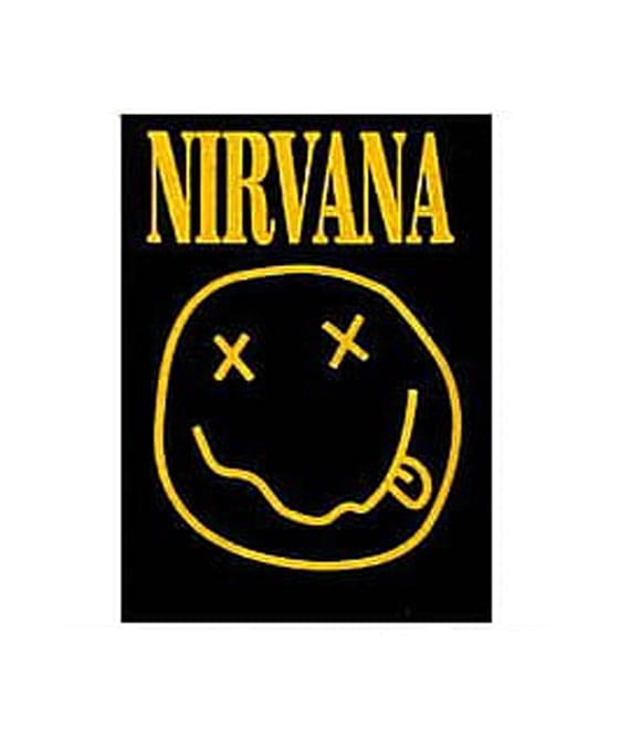Nášivka Nirvana Smile Žlutý
