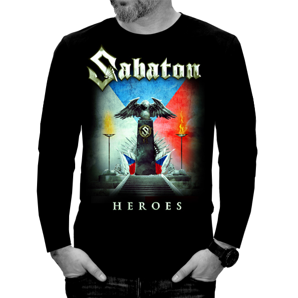 Tričko s dlouhým rukávem Sabaton Heroes Czech Republic L
