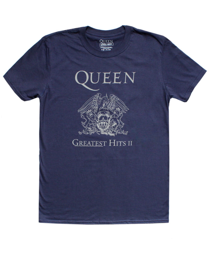Tričko Queen - Greatest Hits modré L