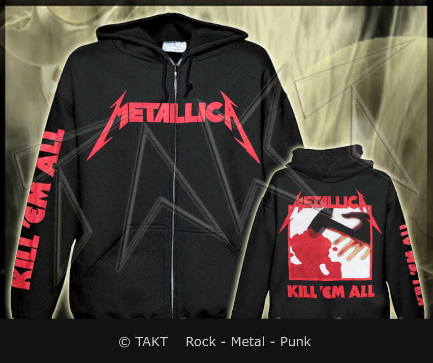 Mikina se zipem Metallica - Kill Em All XL