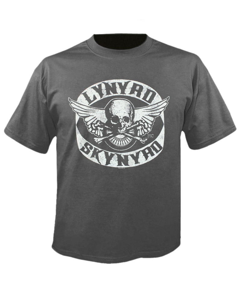 Tričko Lynyrd Skynyrd - Biker Patch - Šedé M