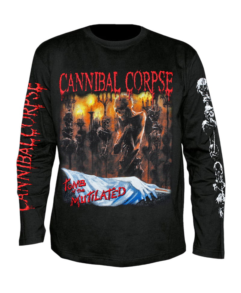 Tričko s dlouhým rukávem Cannibal Corpse - Tomb Of The Mutilated 2 - All Print L