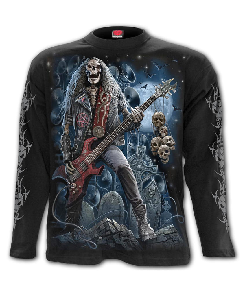 Tričko s dlouhým rukávem Grim Rocker - All Print - Spiral Direct XL