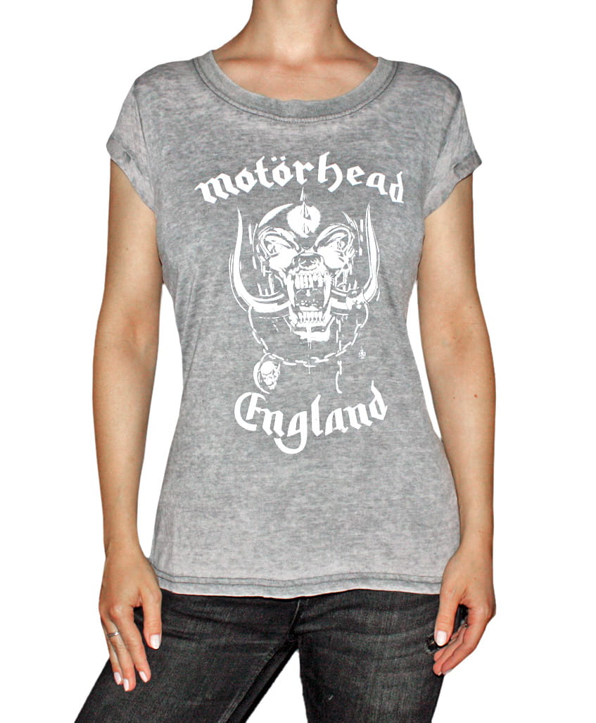 Dámské tričko Motorhead - England - šedé L