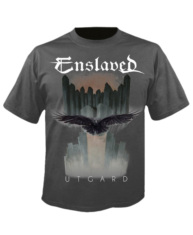 Tričko Enslaved - Utgard Raven - šedé XXL