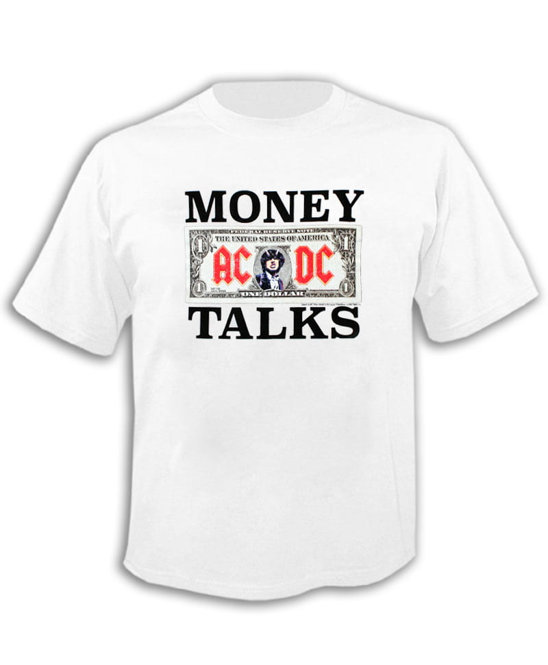 Tričko AC/DC - Money Talks - bílé L