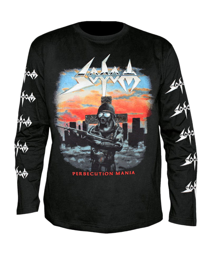 Tričko s dlouhým rukávem Sodom - Persecution Mania All Print XL