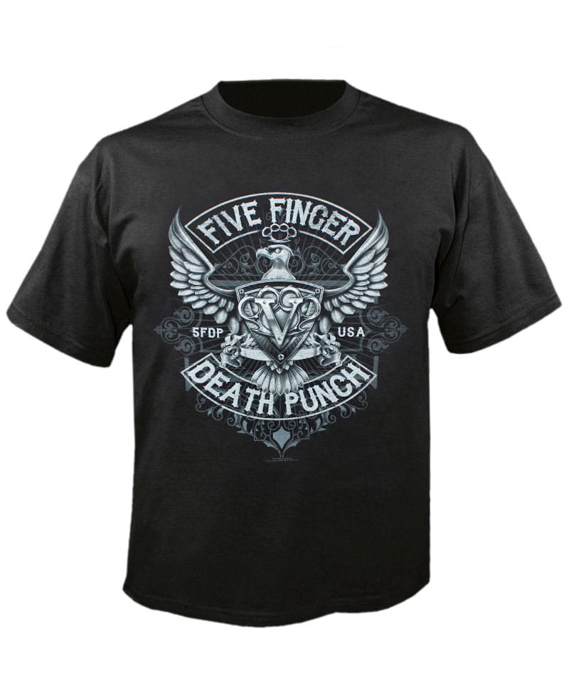 Tričko Five Finger Death Punch - Howe Eagle Crest M