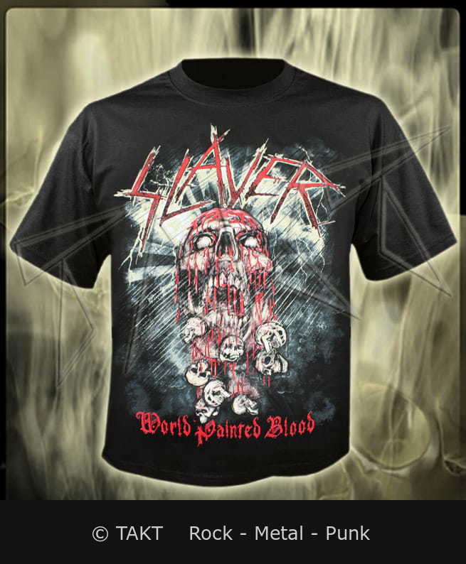 Tričko Slayer - World Painted Blood Tour XXL