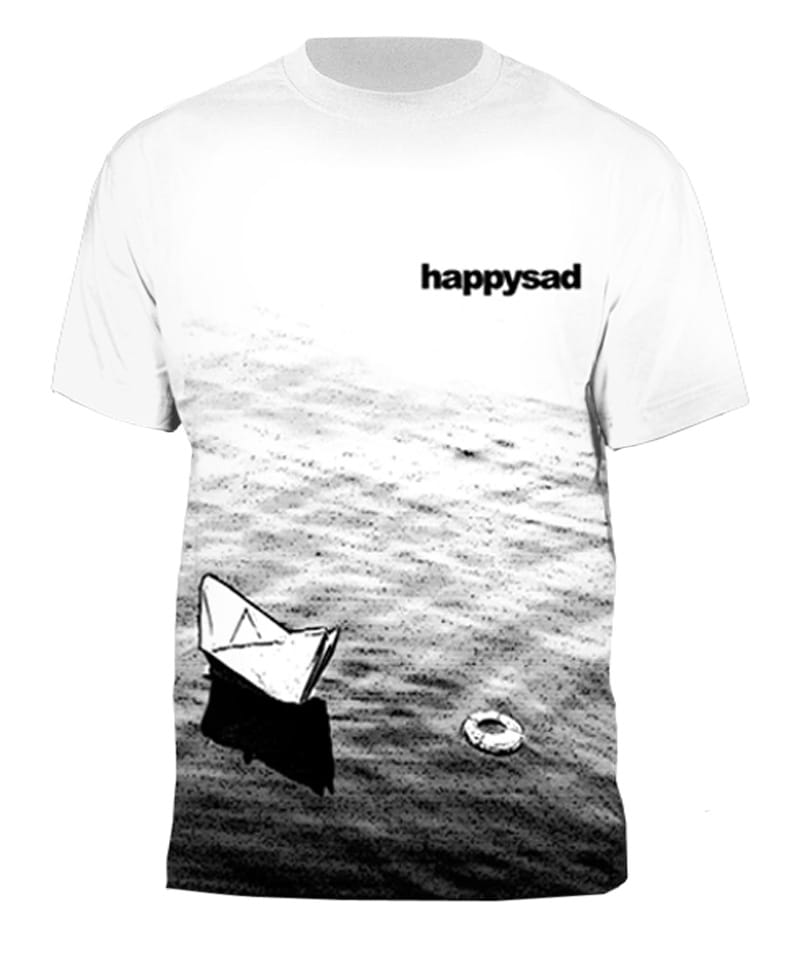 Tričko Happysad - Možná že tato voda - bílé XL