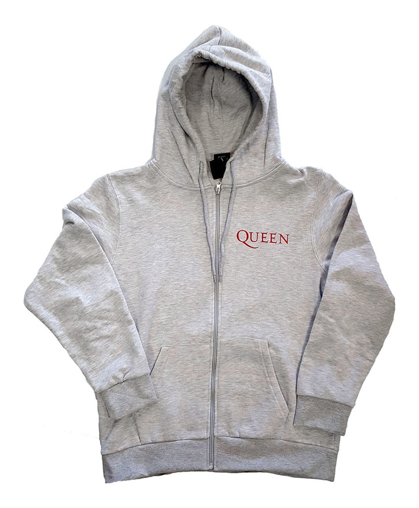 Mikina se zipem Queen - Crest 2 Grey XXL