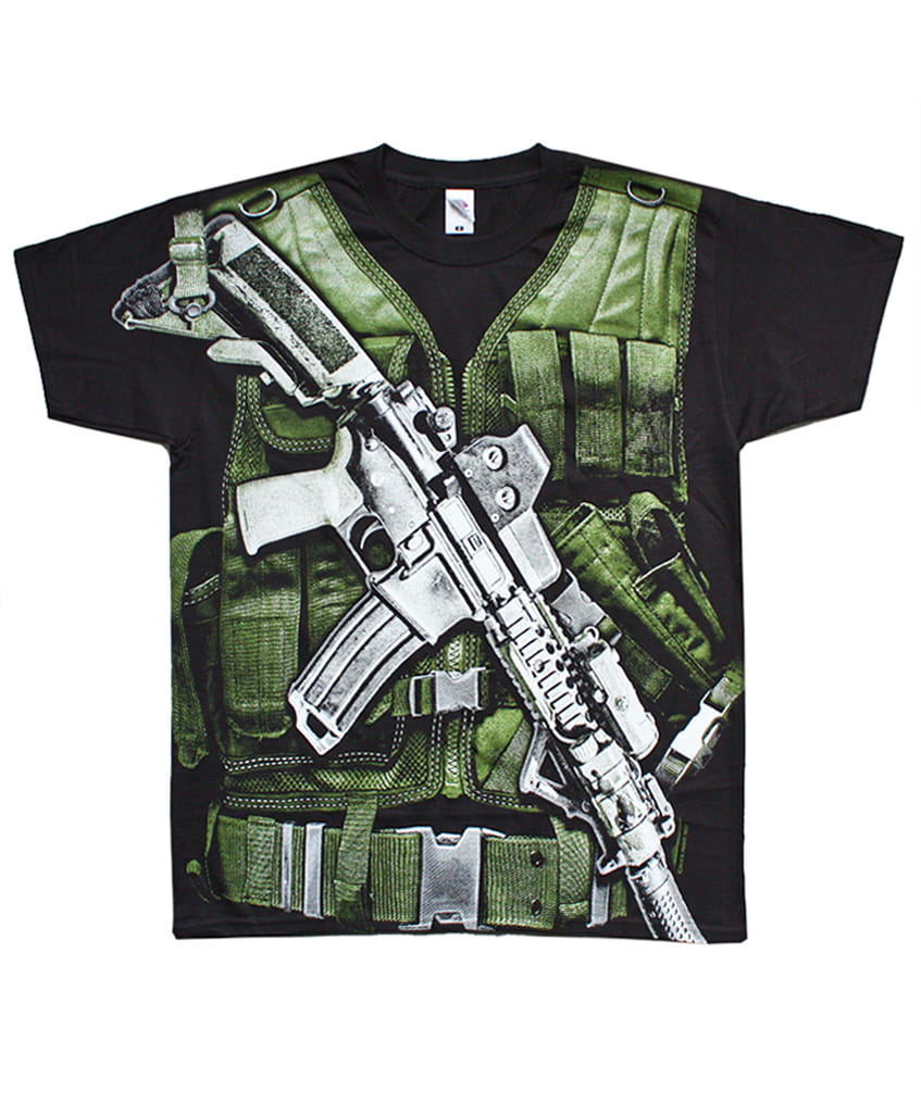 Tričko Army Vest - All Print L