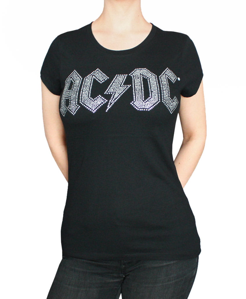 Dámské tričko AC/DC - Logo Diamante