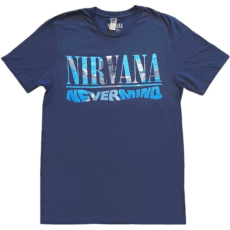 Tričko Nirvana - Nevermind - modrá M