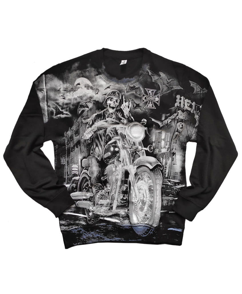 Mikina Biker From Hell - All Print