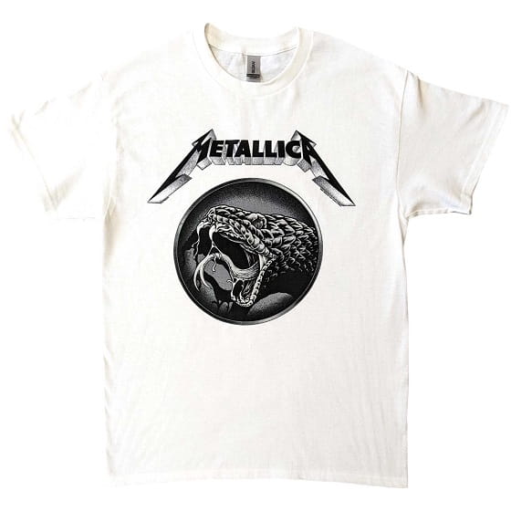 Tričko Metallica - Black Album Poster - bílé M