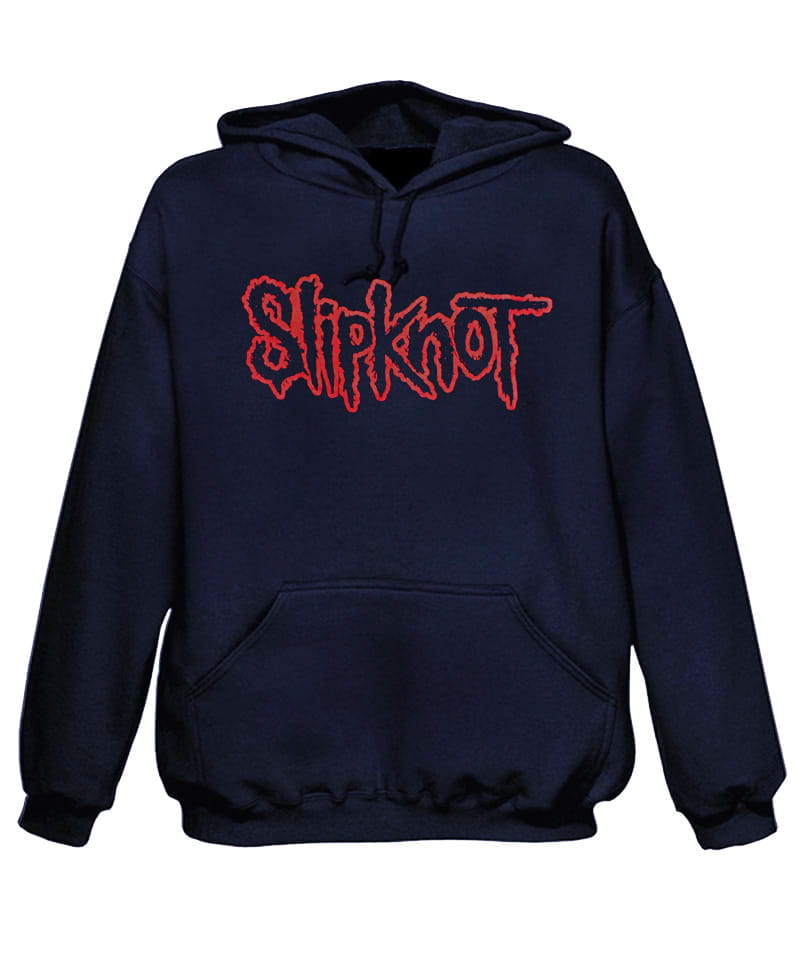 Mikina klokan Slipknot - Logo - tmavě modrá XXL