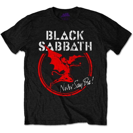 Tričko BLACK SABBATH - Never Say Die - Logo S