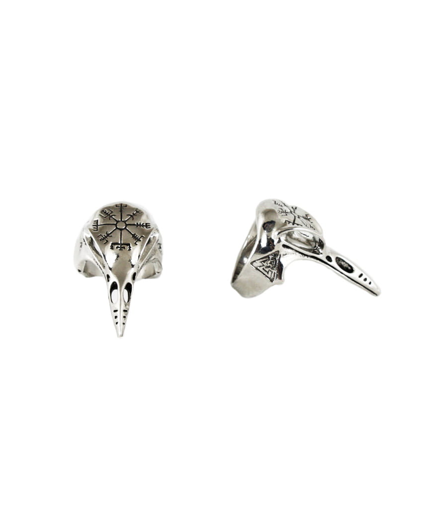 Prsten Raven Skull 18 mm