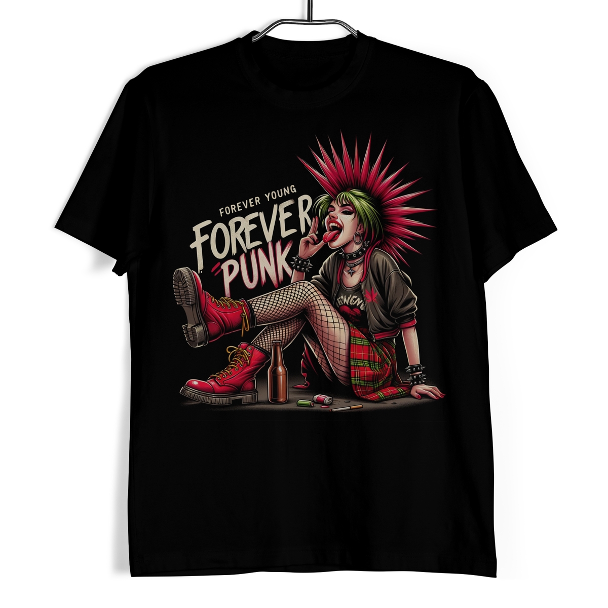Tričko - Forever Young / Forever punk L