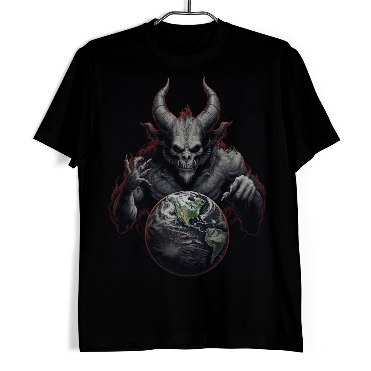 Tričko s lebkou - Svět v moci ďábla 3XL