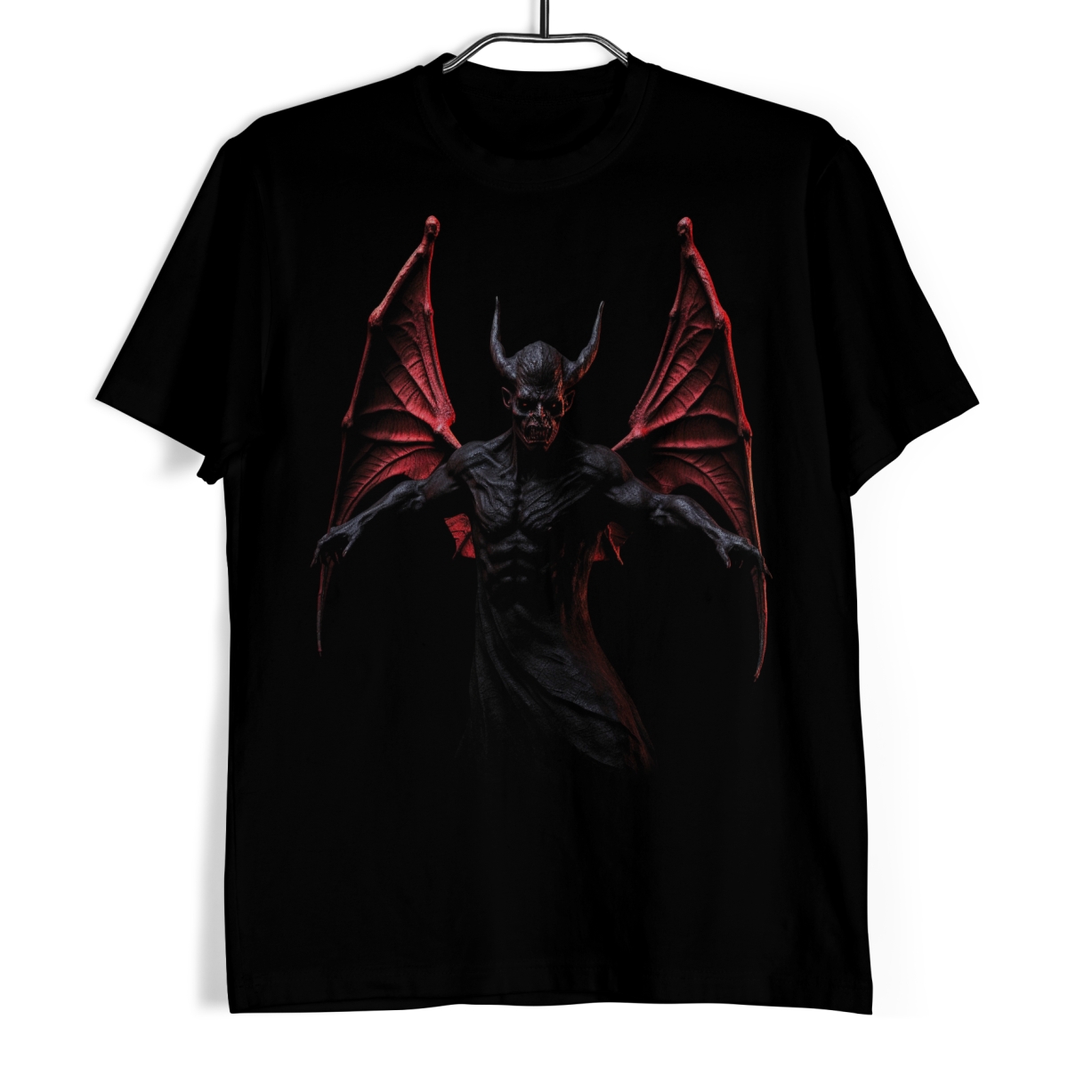 Tričko s lebkou - Křídla temnoty XXL
